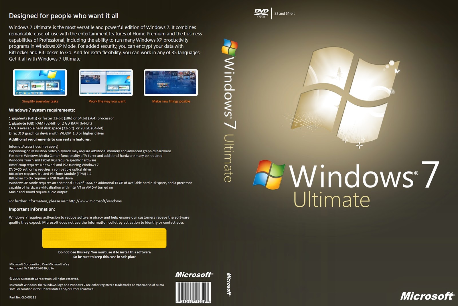 Windows 7 Ultimate Full Version Free Download 32-64 Bit Get into Pc